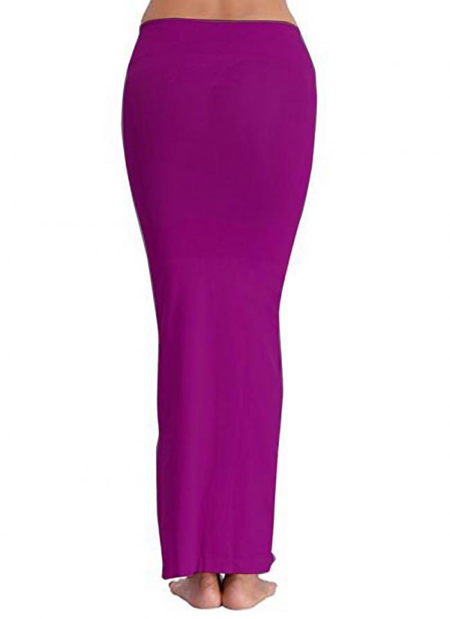 Lycra Violet Casual Wear Plain Shapewear